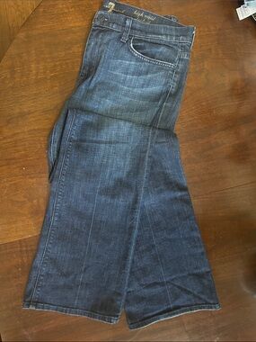 7 For All Mankind Men's Bootcut Jeans - Dark Blue Wash